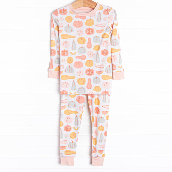 Harvest Season Bamboo Pajama Set, Pink