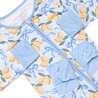 Lemon Grove Bamboo Zippy Pajama, Blue