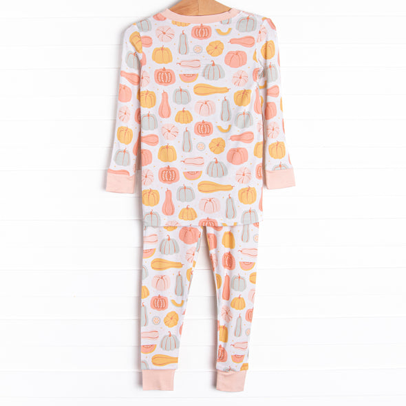 Harvest Season Bamboo Pajama Set, Pink