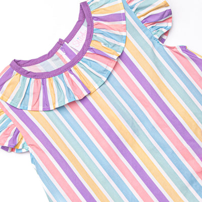 Sherbet Scoops Applique Dress, Purple