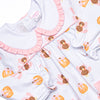 Feathers in the Field Long Romper, Pink