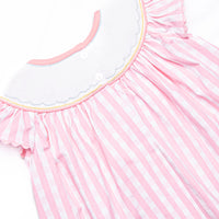 Siren Song Smocked Ruffle Short Set, Pink