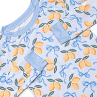 Lemon Grove Bamboo Pajama Set, Blue
