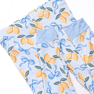 Lemon Grove Bamboo Pajama Set, Blue