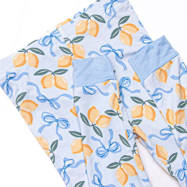 Lemon Grove Bamboo Pajama Set, Blue
