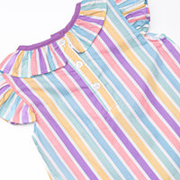 Sherbet Scoops Applique Dress, Purple