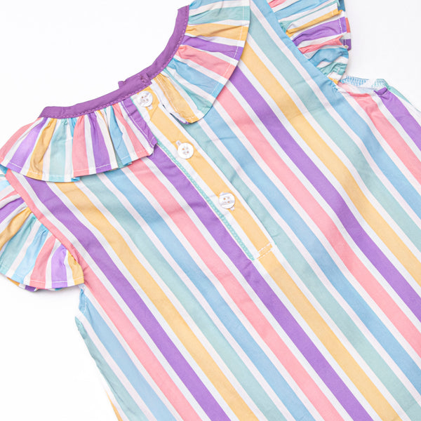 Sherbet Scoops Applique Dress, Purple