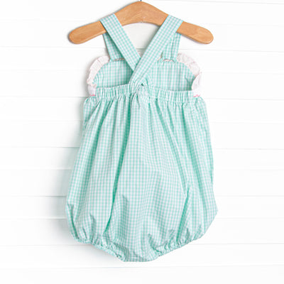 Striped Sails Smocked Bubble, Mint