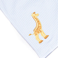 Giraffe Giant Applique Top, Blue