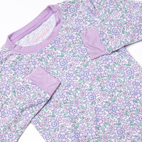 Lilac Love Bamboo Pajama Set, Purple
