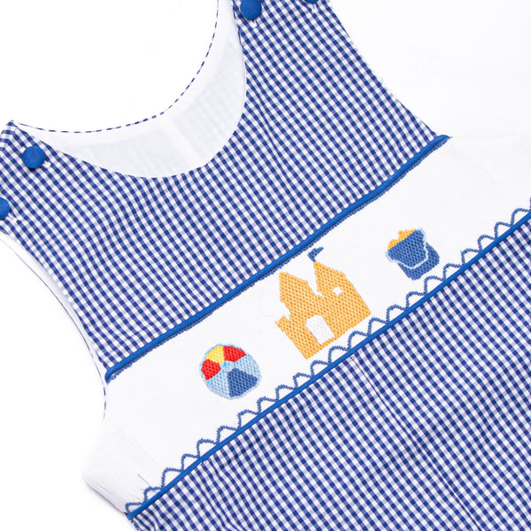 By the Sea Build Smocked Jon Jon, Royal Blue