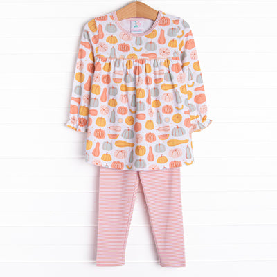 Harvest Season Legging Set, Pink