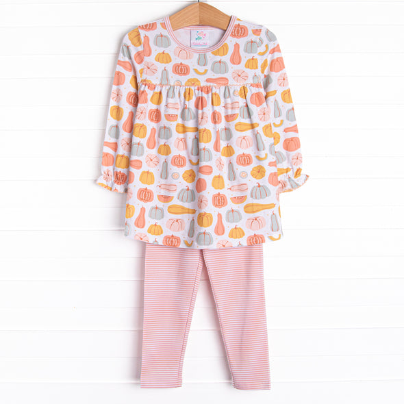 Harvest Season Legging Set, Pink