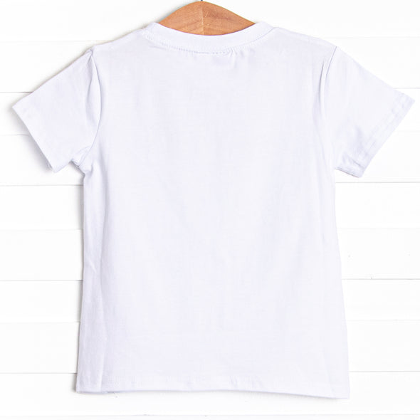 Go Fetch Applique Top, White
