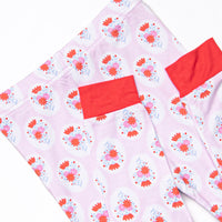 Marigold Medallions Bamboo Pajama Set, Pink