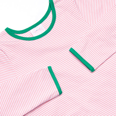 Holiday Glow Applique Dress, Pink
