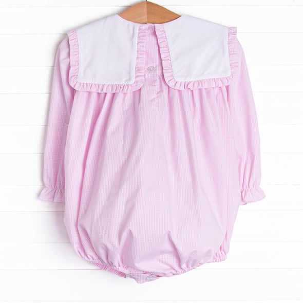 Pumpkin Patch Perfection Embroidered Bubble, Pink