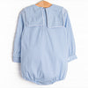 No Blue Days Swiss Dot Boy Bubble, Blue