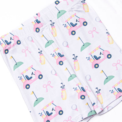 Putt and Play Bamboo Pajama Short Set, Pink