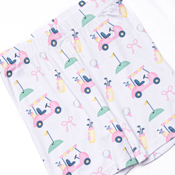 Putt and Play Bamboo Pajama Short Set, Pink