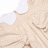 Thanksgiving Turkey Embroidered Dress, Brown