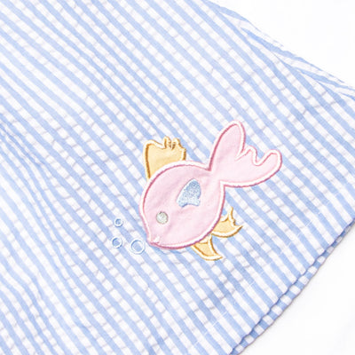 Bubble Guppy Applique Short Set, Blue