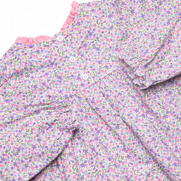 Petal Posies Ruffle Legging Set, Purple