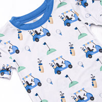 Putt and Play Bamboo Pajama Short Set, Blue
