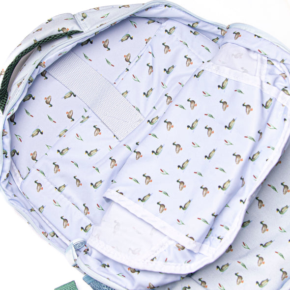 Migrating Mallards Oxford Backpack, Blue