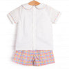 Under the Big Top Applique Short Set, Blue