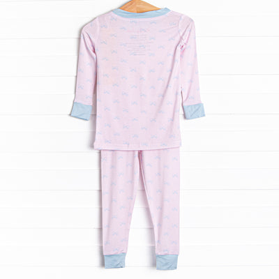 Passport to Paris Bamboo Pajama Set, Pink