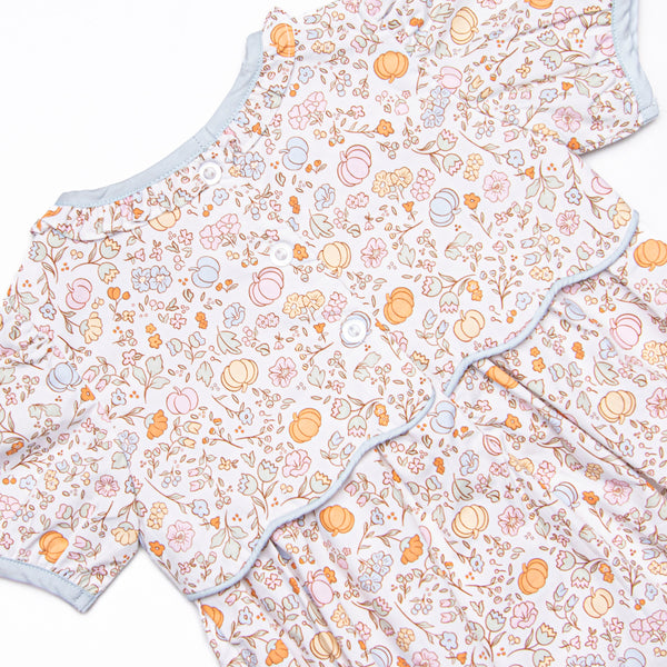 Harvest Florals Dress, Blue