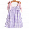 Check Yes Dress, Purple
