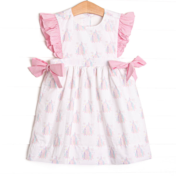 Enchanted Kingdom Side Tie Dress, Pink