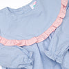 No Blue Days Swiss Dot Dress, Blue