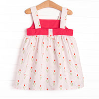 Truly Tulips Pocket Dress, Pink