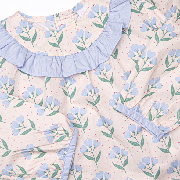 Still Growing Strong Dress, Blue