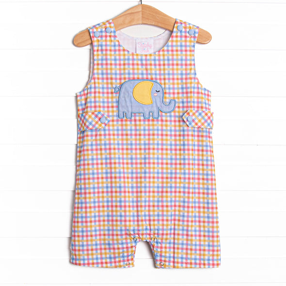 Under the Big Top Applique Jon Jon, Blue
