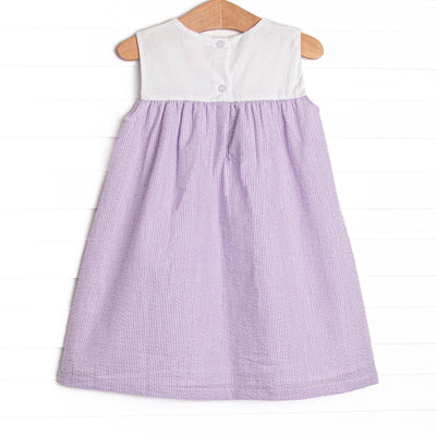 Let it Grow Applique Dress, Purple