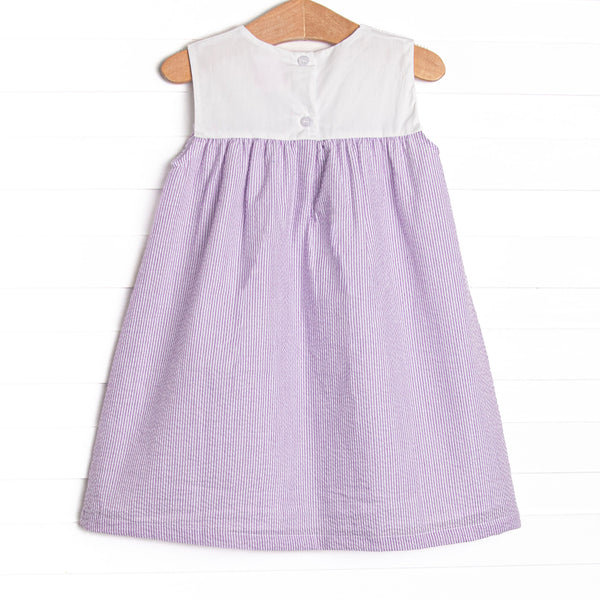 Let it Grow Applique Dress, Purple