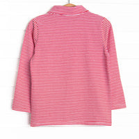 Merry Mallard Embroidered Polo, Red