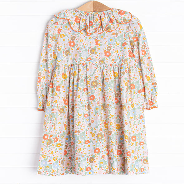 Pumpkin Bed Blooms Smocked Dress, Pink
