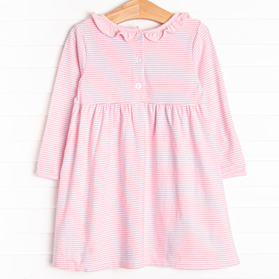 Friday Night Lights Embroidered Pocket Dress, Pink