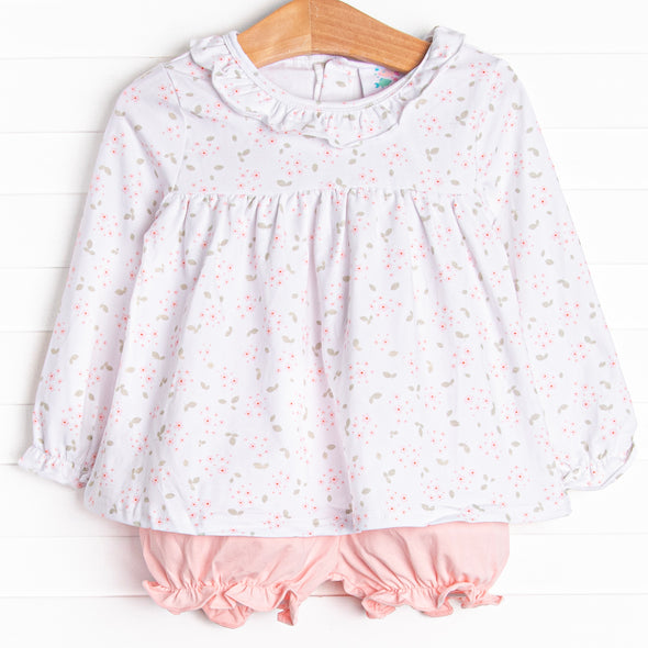 Dainty Daisy Bloomer Set, Pink