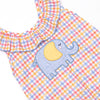 Under the Big Top Applique Bubble Romper, Blue