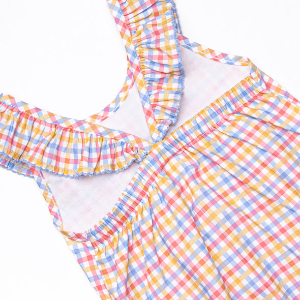 Under the Big Top Applique Bubble Romper, Blue