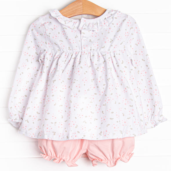 Dainty Daisy Bloomer Set, Pink