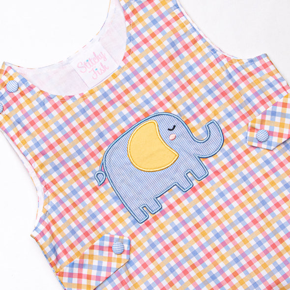 Under the Big Top Applique Jon Jon, Blue