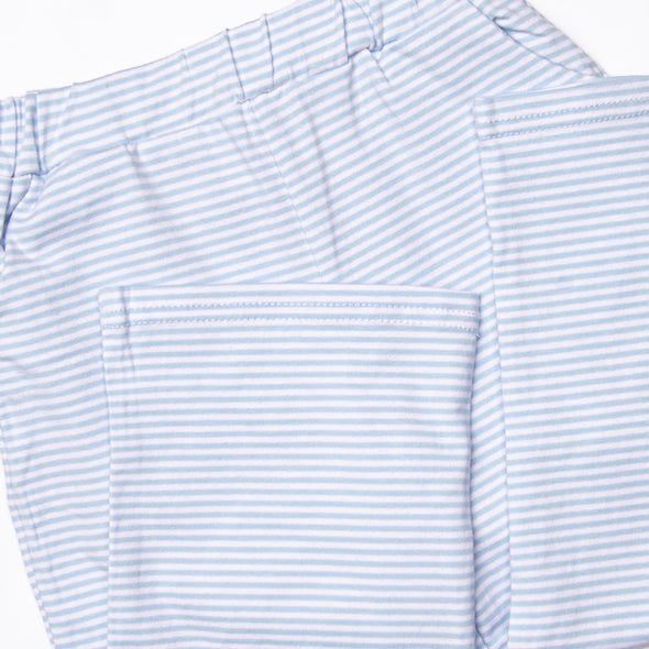 Friday Night Lights Embroidered Pant Set, Blue