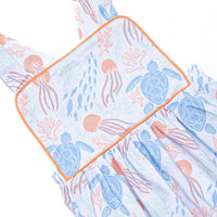 Sea Turtle Season Sunsuit, Blue